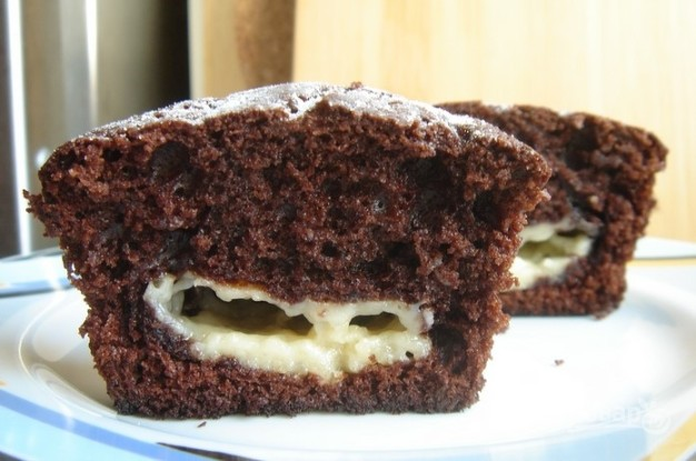 Шоколадные маффины с бананом, 75 г